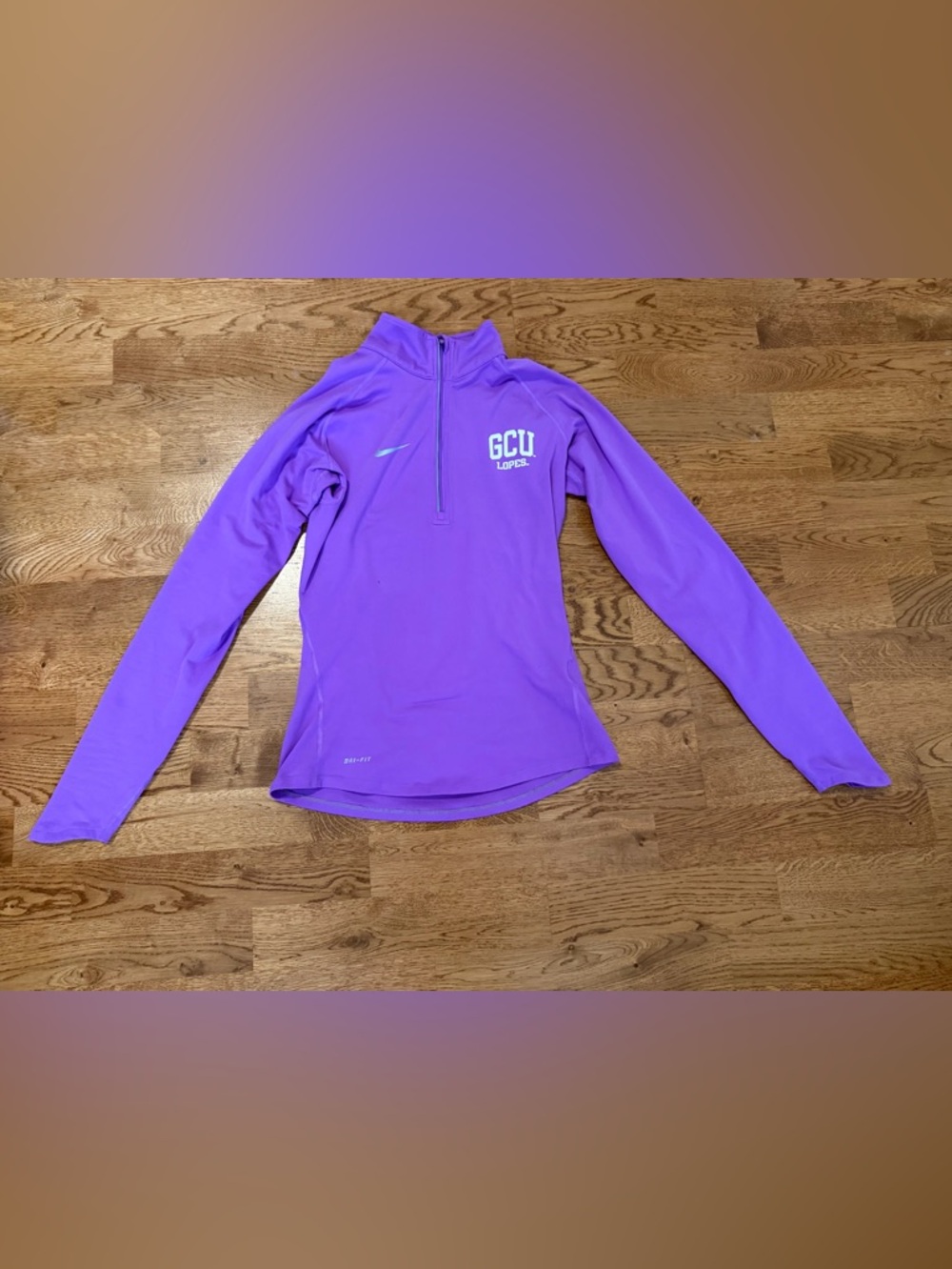 Nike Women’s GCU Lopes Purple Dri-FIT 1/4 Zip Pullover Size XS